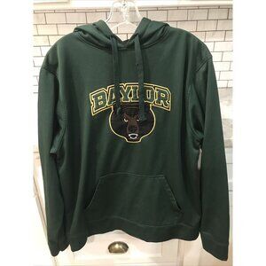 Baylor University Hoodie Mens L Green Cover One Collegiate Academia Streetwear
